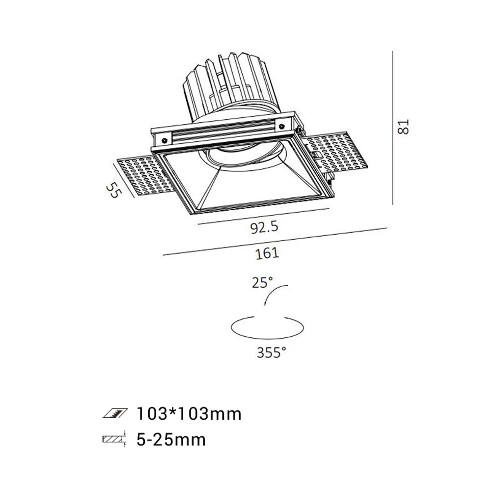 Lucentis Trimless Adjustable