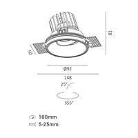 Vexla Trimless Adjustable